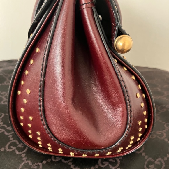 Vintage Gucci burgundy Python Bullet bag - Picture 6 of 11